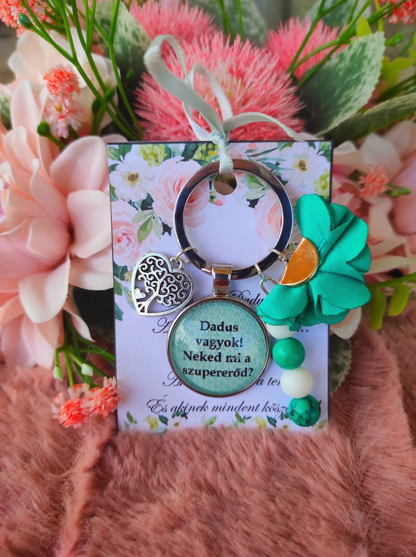 Dadus köszönő ajándék türkiz